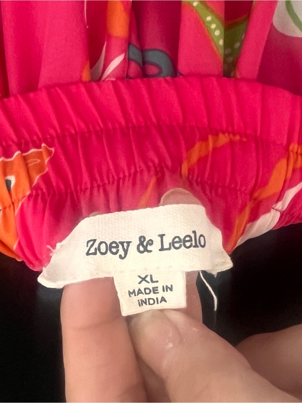 Zoey & Leelo Tropical Ocean Print Tiered Maxi Skirt XL - Picture 6 of 6